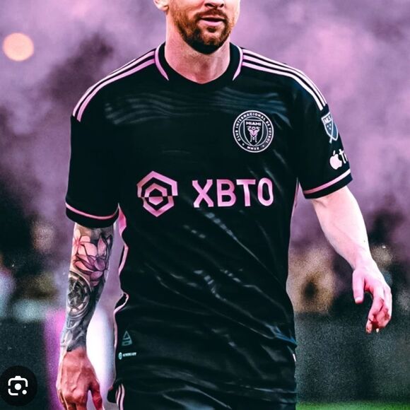 Adidas Lionel Messi Inter Miami CF 2022/23 Black Authentic Jersey Large Nwt - Picture 2 of 8